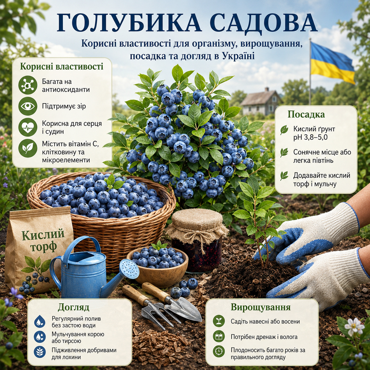 Голубика садовая: полезные свойства для организма, выращивание, посадка и уход Голубика садовая: полезные свойства для организма, выращивание, посадка и уход