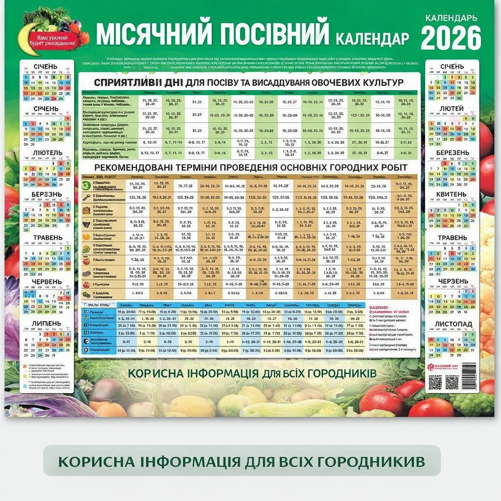 Лунный посевной календарь на 2026 год