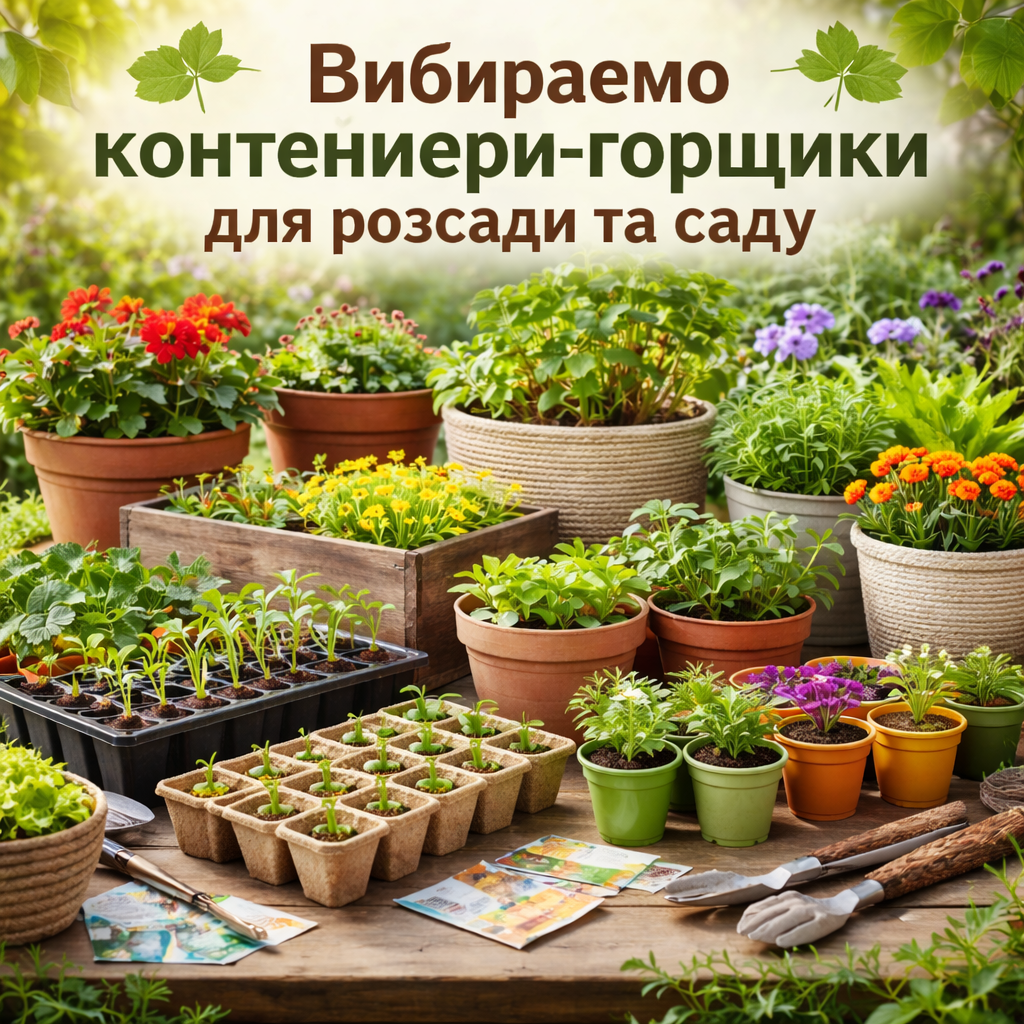 Выбираем контейнеры-горшки под рассаду и для сада, комнатных растений