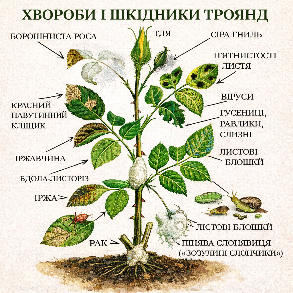 Распространенные болезни роз: способы лечения, чем опрыскивать, профилактика