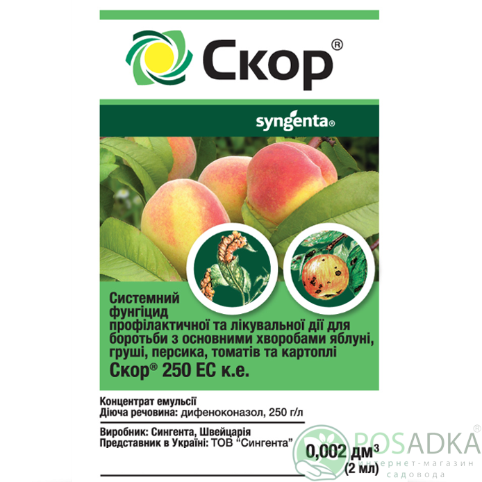 картинка Фунгицид Скор, 2мл Syngenta 