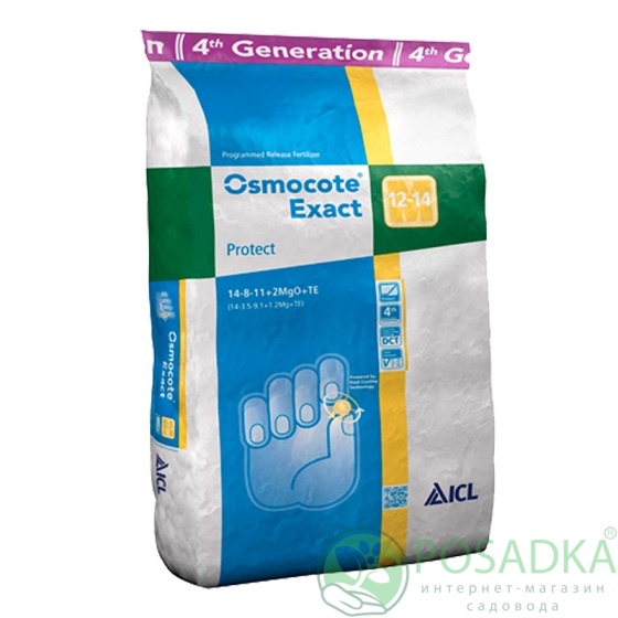 картинка Osmocote Protect 14+8+11+2MgO+Te (12-14М) 25кг 