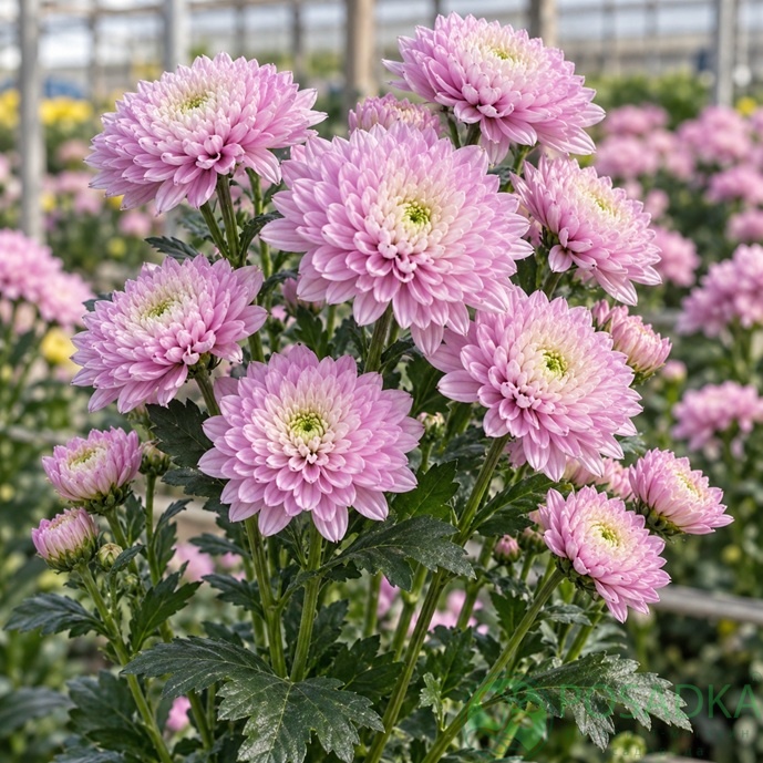 картинка Хризантема веточная Attraction Pink 