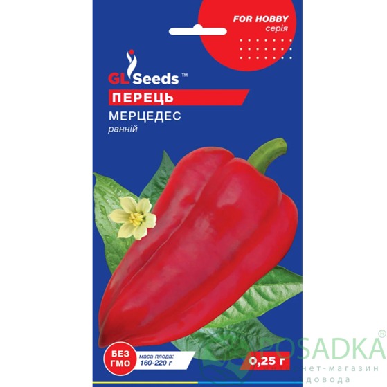 картинка Семена Перец сладкий Мерцедес 0.25г, TM GL Seeds картинка Семена Перец сладкий Мерцедес 0.25г, TM GL Seeds