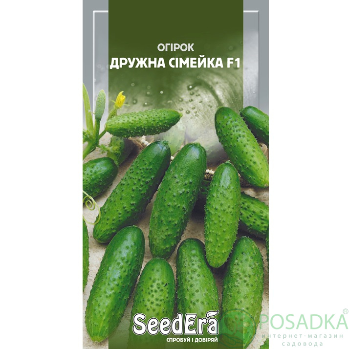 картинка Семена Огурец Дружная Семейка F1, 10шт, Seedera картинка Семена Огурец Дружная Семейка F1, 10шт, Seedera