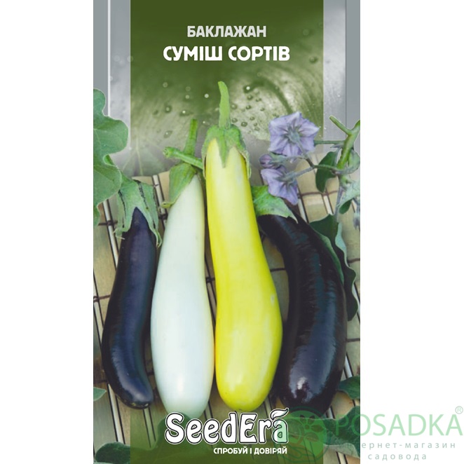 картинка Семена баклажан Смесь Сортов, 0,3г, Seedera 