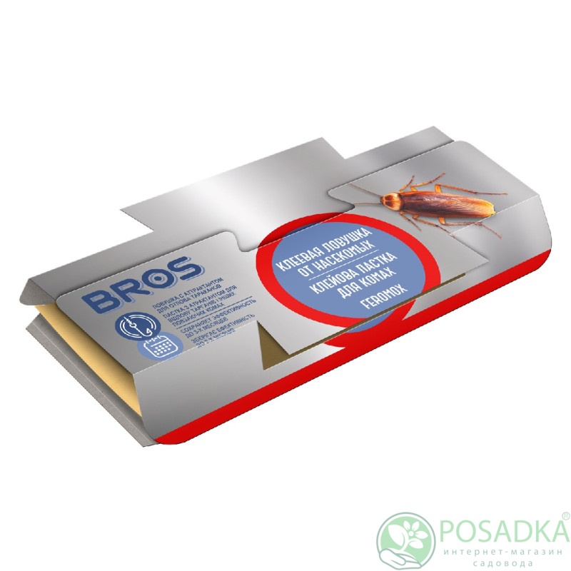 картинка Ловушка клейкая для тараканов Bros Стандарт картинка Ловушка клейкая для тараканов Bros Стандарт