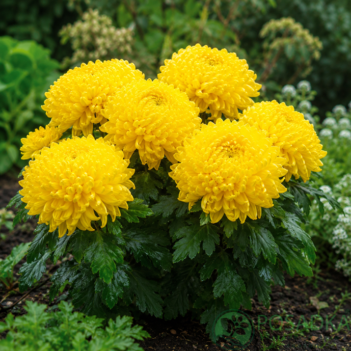 картинка Хризантема крупноцветковая Polodor Yellow 