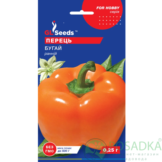 картинка Семена Перец сладкий Бугай 0.25г, TM GL Seeds картинка Семена Перец сладкий Бугай 0.25г, TM GL Seeds