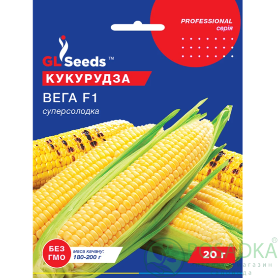 картинка Семена Кукуруза Вега F1 20г, Professional, TM GL Seeds 