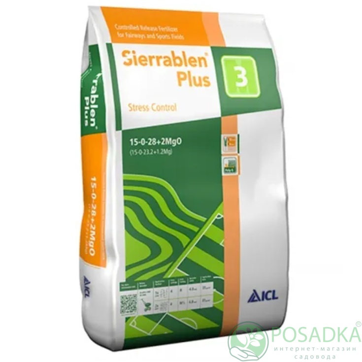 картинка Удобрение Sierrablen Plus Stress control 15+00+29+MgO (3М) ICL 25 кг 