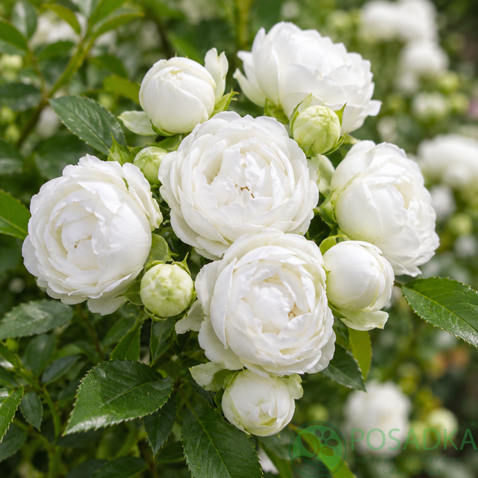 картинка Роза бордюрная Morsdag White 