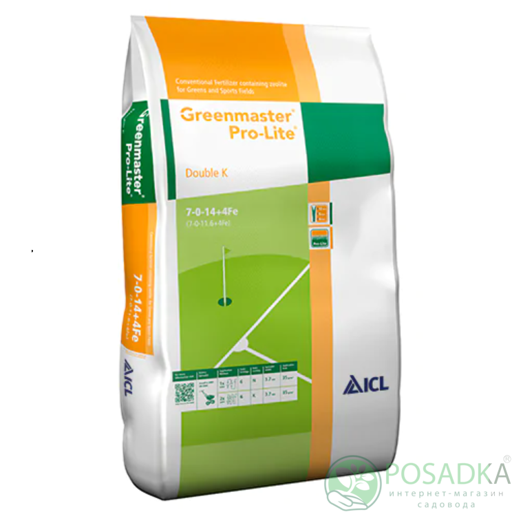 картинка Удобрение Greenmaster Pro-Lite Double K 7+0+14+4Fe (6W) ICL 25 кг 
