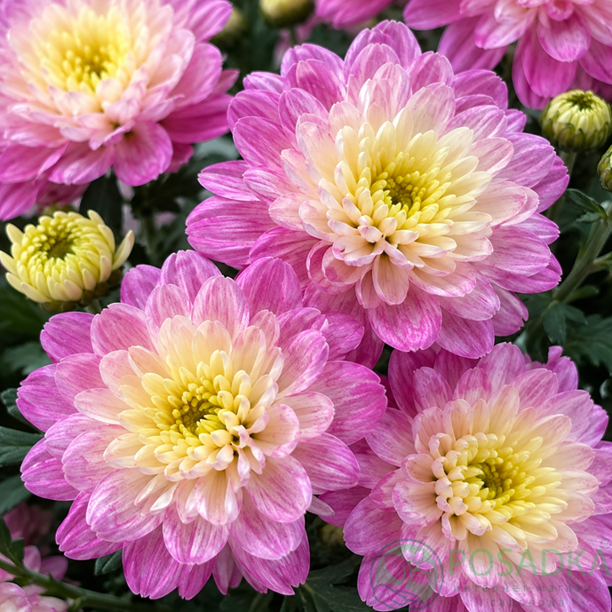 картинка Хризантема мультифлора Shore Appleblossom 