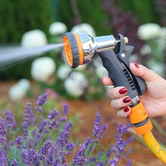 картинка Пистолет для полива металлический Presto-PS насадка на шланг (7204D) 
