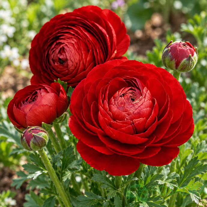 картинка Ранункулюс (лютик) Tomer Red 