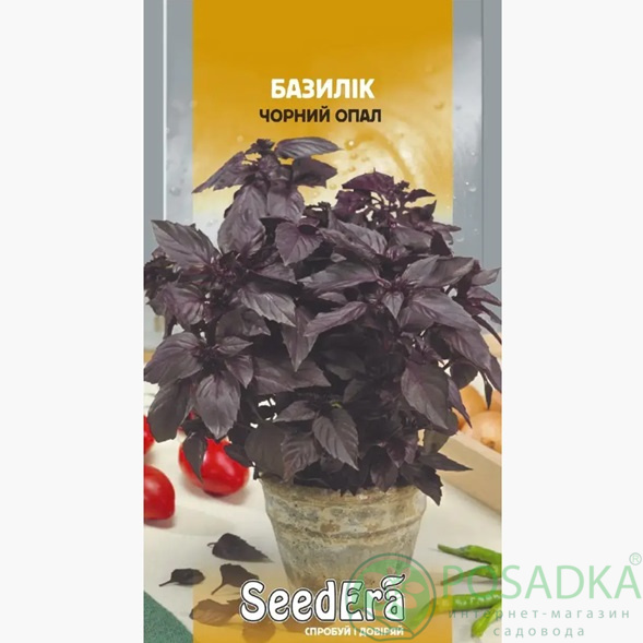 картинка Семена Базилик фиолетовый Чёрный Опал 0.5 г, SeedEra 