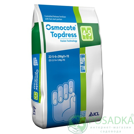 картинка Osmocote TOP DRESS 22-5-6 +2MgO+Te (4-5М) 25кг 