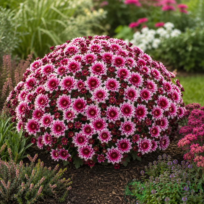 картинка Хризантема мультифлора Lively Pink Bicolor 