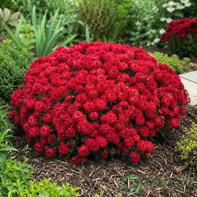картинка Хризантема мультифлора Cherry Red 