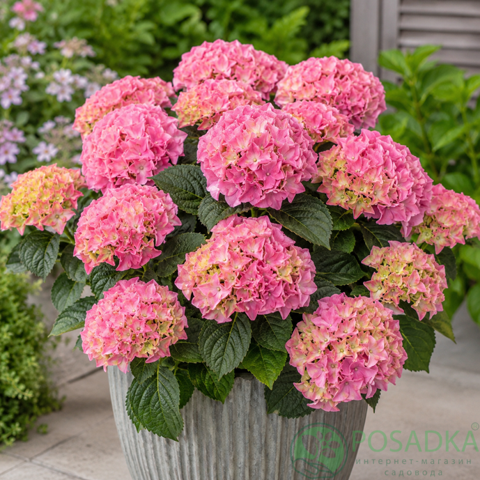 картинка Гортензия крупнолистная Early Pink (Эрли Пинк) 