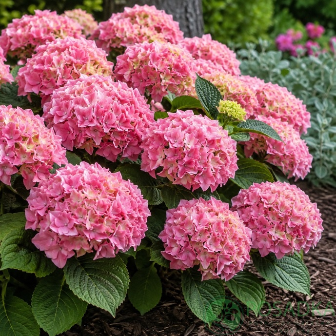 картинка Гортензия крупнолистная Early Pink (Эрли Пинк) 