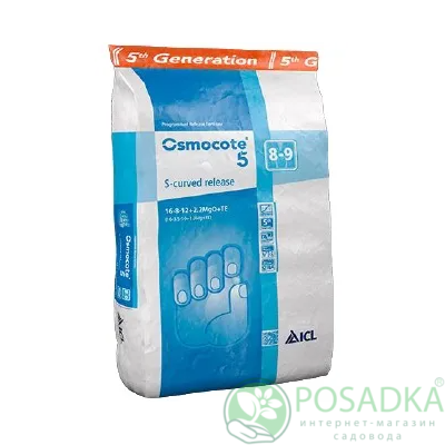 картинка Osmocote S-Curved 16+8+12+2,2MgO+TE (8-9M) 25кг 