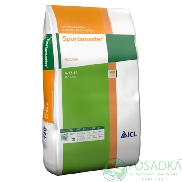 картинка Удобрение Sportsmaster Autumn 4+12+12+7Ca+3.5Mg, 25 кг 