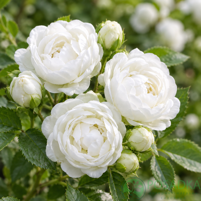 картинка Роза бордюрная Morsdag White 