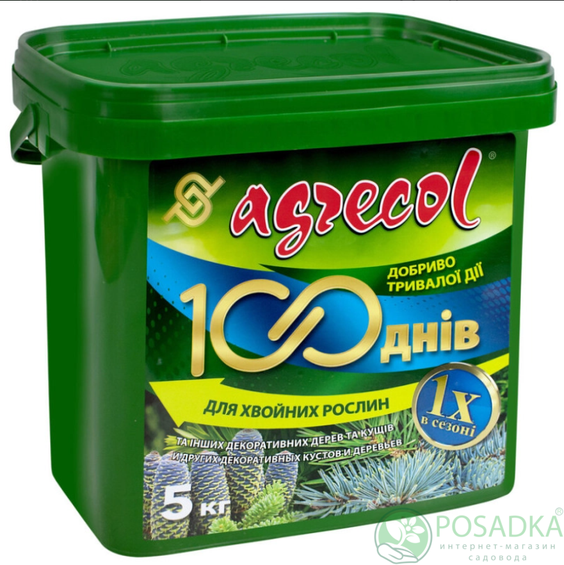 картинка Удобрение для хвойных 100 дней 15.5.20 5 кг Agrecol 