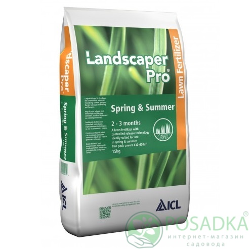 картинка Удобрение Landscaper Pro Spring and Summer 20-0-7+9CaO+3MgO (2 - 3м) 15 кг 
