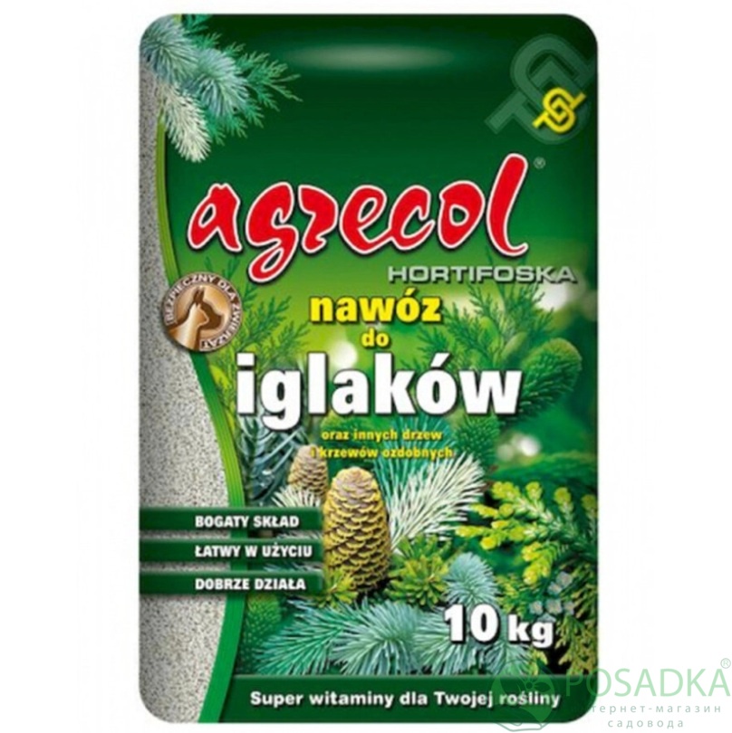 картинка Удобрение для хвойных 10.6.23 10 кг Hortifoska Agrecol 