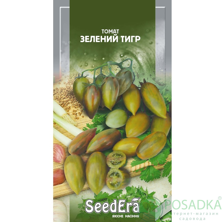 картинка Семена Томат Зеленый Тигр 0,1 г, Seedera картинка Семена Томат Зеленый Тигр 0,1 г, Seedera