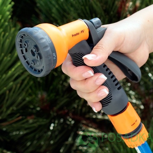 картинка  Пистолет для полива пластиковый Presto-PS насадка на шланг (7202) 