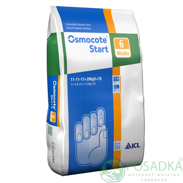 картинка Osmocote Start 11-11-17 + 2MgO + TE 25кг 