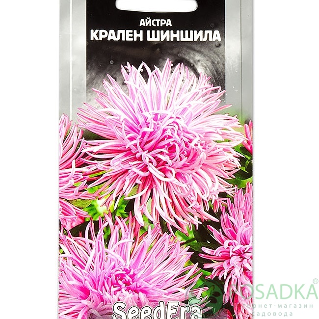 картинка Семена Астра высокорослая Крален Шиншилла 0.25 г, Seedera 