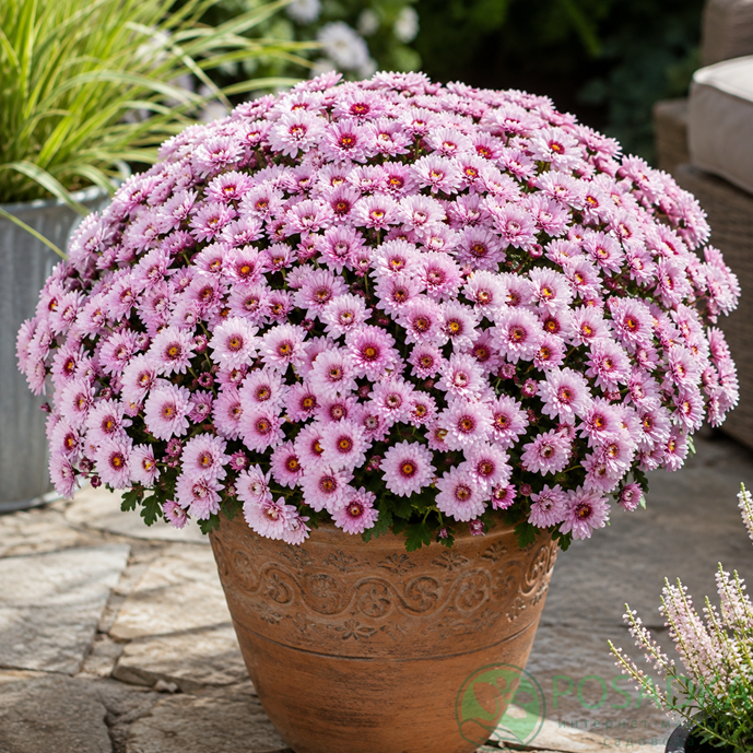 картинка Хризантема мультифлора Podium Pink Bicolor 