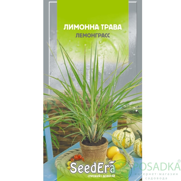 картинка Семена Лимонная трава Лемонграсс 0,05г, Seedera 