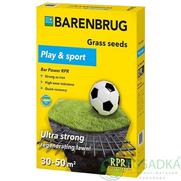 картинка Газонная трава RPR Lawn 1 кг Barenbrug (спортивная) 