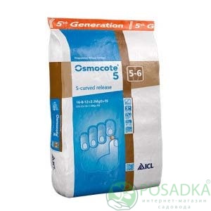 картинка Osmocote S-Curved 16+8+12+2,2MgO+TE (5-6М) 25кг 