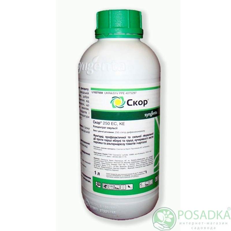 картинка Фунгицид Скор, 1л Syngenta 