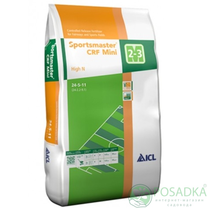 картинка Удобрение Sportsmaster CRF Mini High N 24-5-11+2CaO, 25кг 