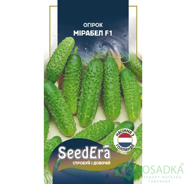 картинка Семена Огурец Мирабел F1, 10 шт, Seedera Profi картинка Семена Огурец Мирабел F1, 10 шт, Seedera Profi