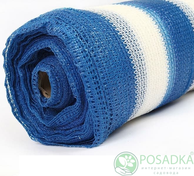 картинка Сетка затеняющая Agreen 70% (4м х 50мп) сине-белая 