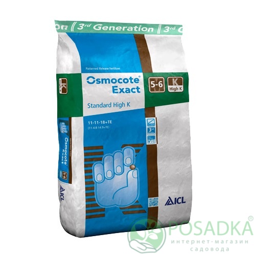 картинка Osmocote Exact High K 12+7+19+Te (8-9М) 25 кг картинка Osmocote Exact High K 12+7+19+Te (8-9М) 25 кг