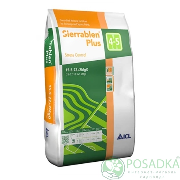 картинка Удобрение Sierrablen Plus Stress Control 15+5+22 (4-5м) 25 кг 