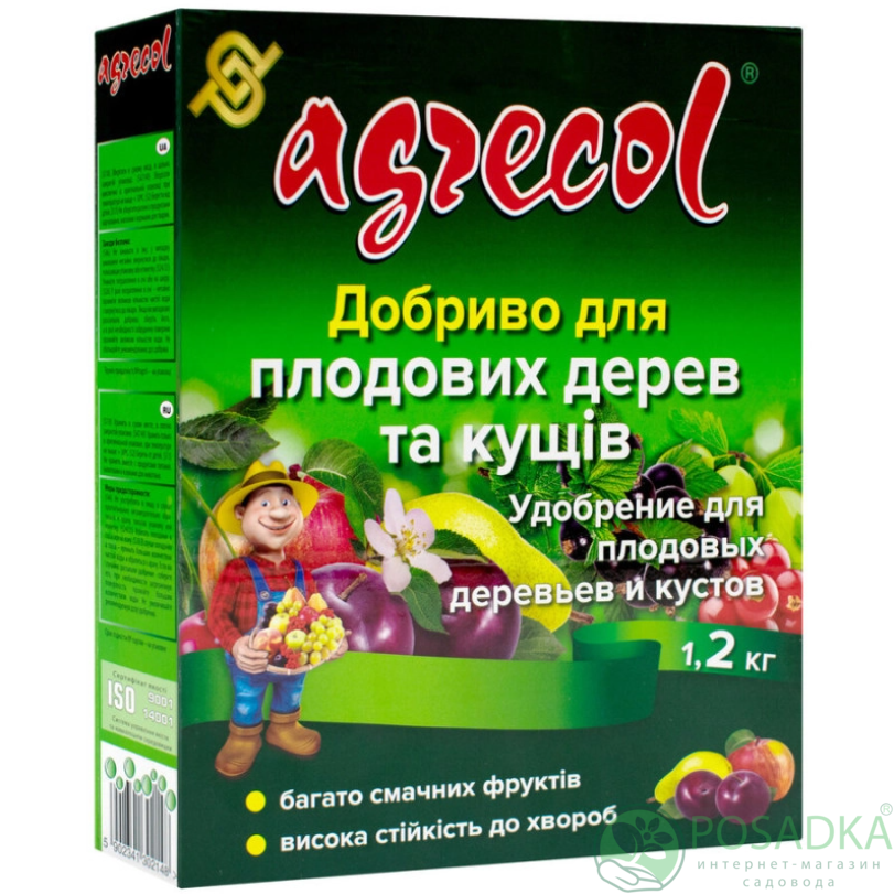 картинка Удобрение для плодовых деревьев и кустарников 8.7.22 1.2 кг Agrecol 