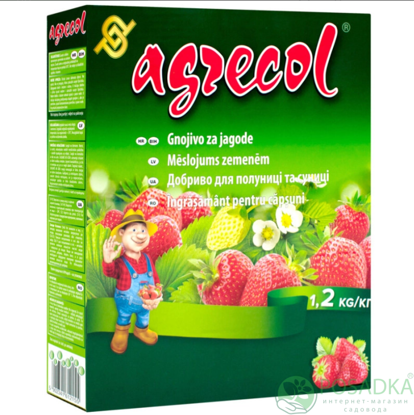 картинка Удобрение для клубники и земляники 15.6.11 1.2 кг Agrecol 