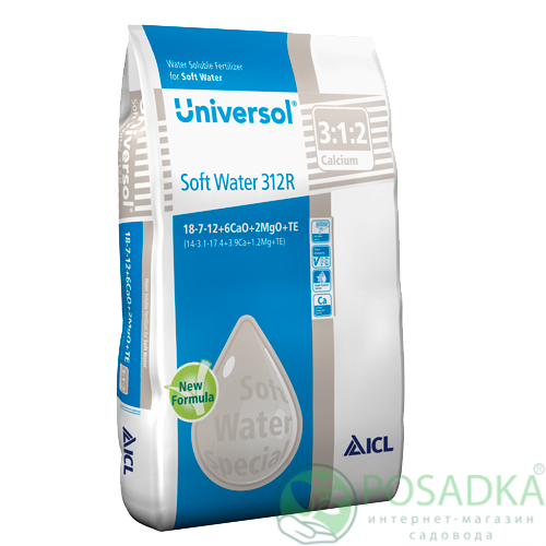 картинка Universol Soft Water 312R 18+7+12+6CaO+2MgO+Te 25 кг 