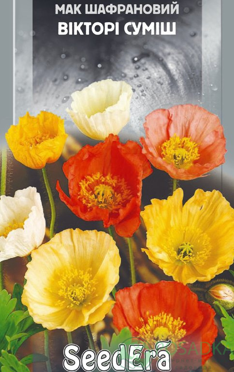 картинка Мак Шафраново Викторе смесь многолетний семена (0.1гр) 